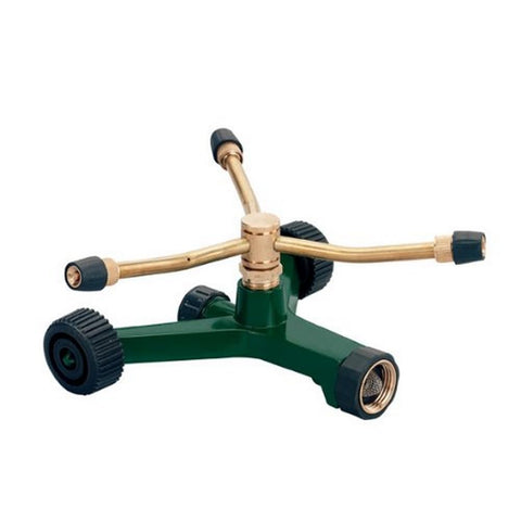 Orbit 58180N brass sprinkler base on wheels for effortless repositioning