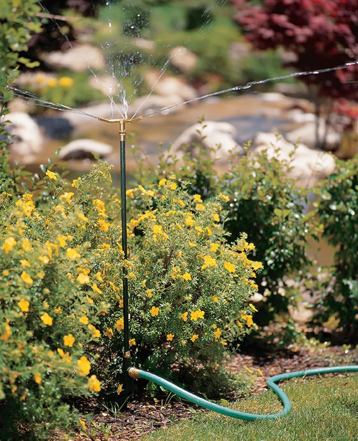 Orbit 58288 ground spike enables easy positioning and secure placement