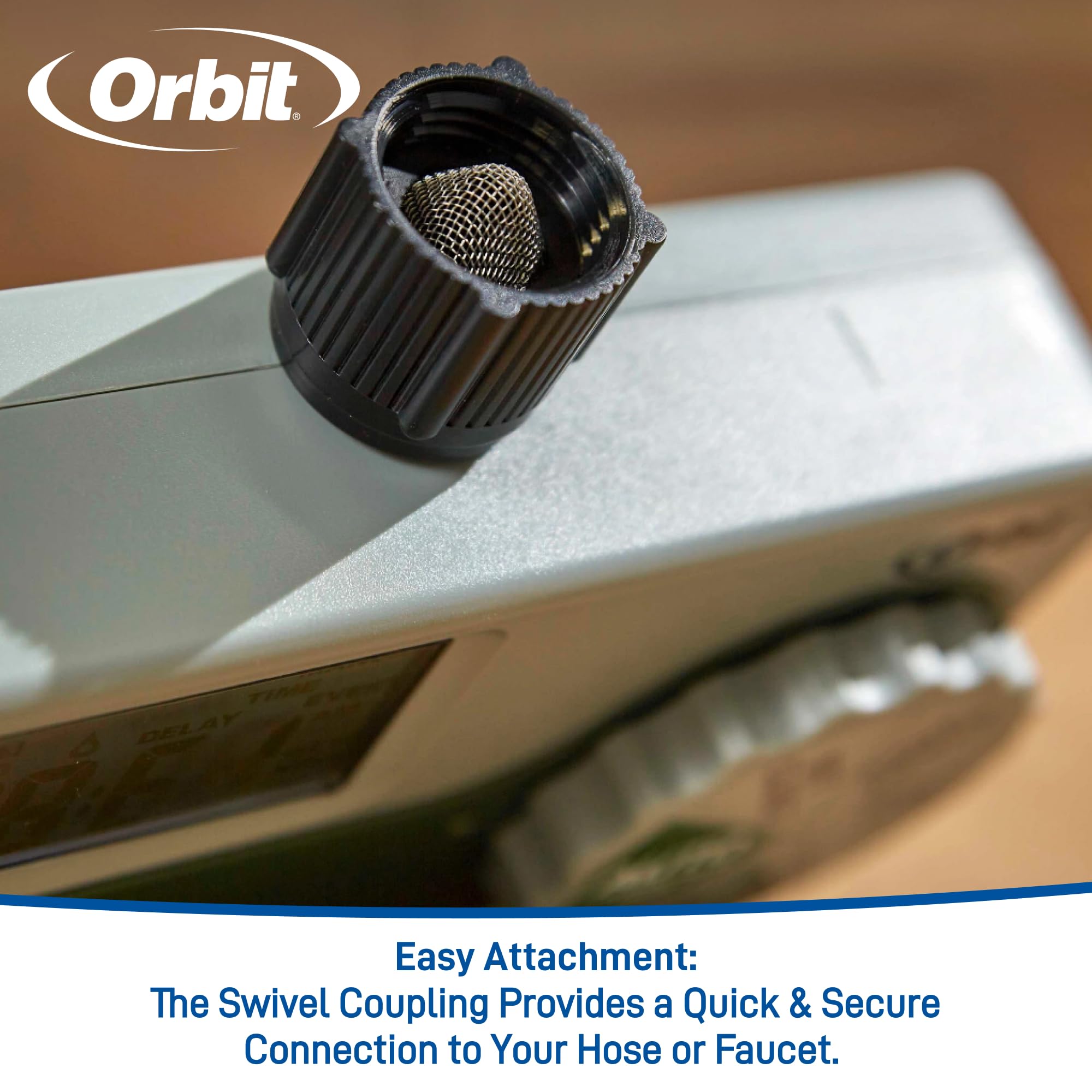 Orbit 58910 battery compartment preserves programming after changes.