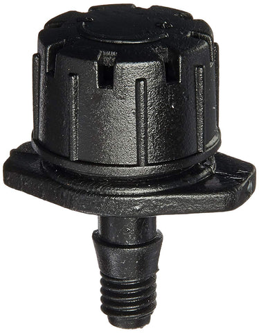 Orbit 67100 multi-stream emitter side view for gentle container watering.