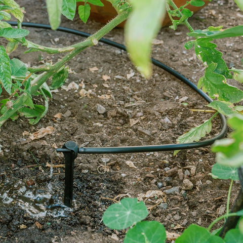 Orbit 67300 outdoor irrigation tubing 50ft black supports simple zone watering