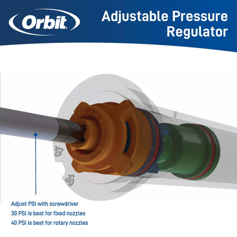 Orbit 80314 stainless steel riser spring resists corrosion over time.
