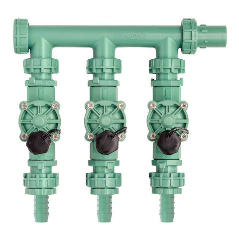Orbit 91207 three-valve manifold overview for efficient multi-zone irrigation