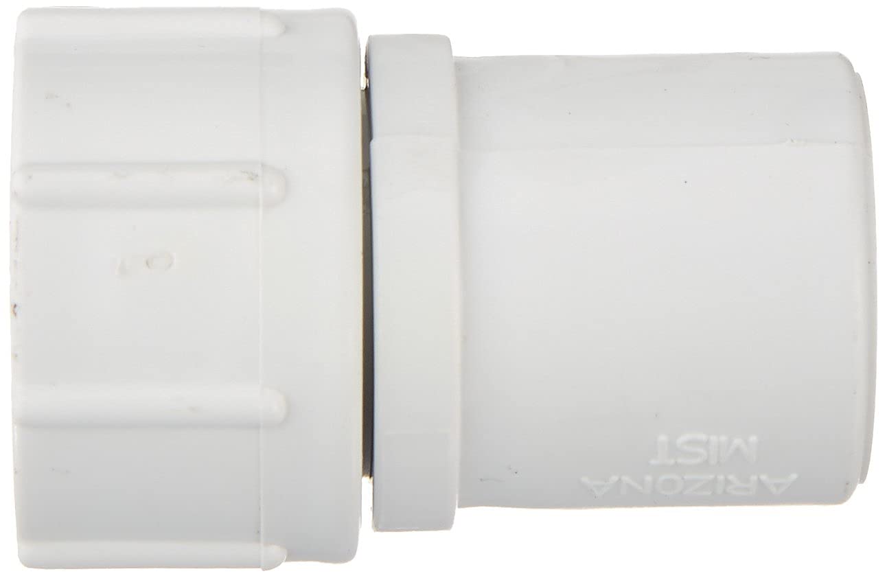 Orbit adapter close-up reveals durable brass or plastic construction for weather-resistant connections.