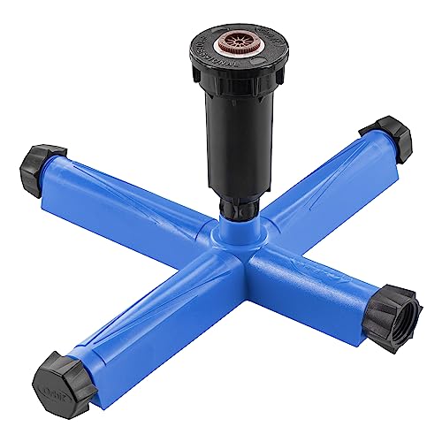 Orbit adjustable sprinkler head for customizable coverage.