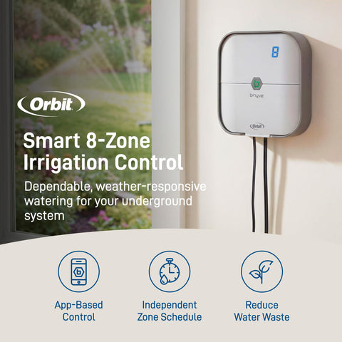 Orbit B-hyve Bluetooth remote control image enables quick on-the-go adjustments