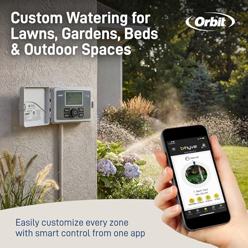 Orbit B-hyve compact installation saves space in yard