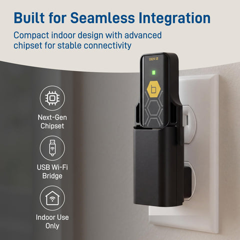 Orbit Gen 2 Hub weather-based updates to optimize irrigation timing.