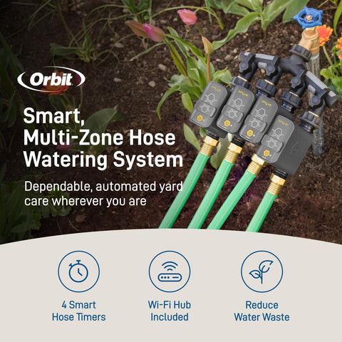 Orbit Wi-Fi hub connected to the timer enabling remote scheduling