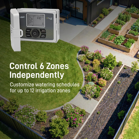 Orbit B-hyve indoor-outdoor installation demonstrates flexible placement for yards
