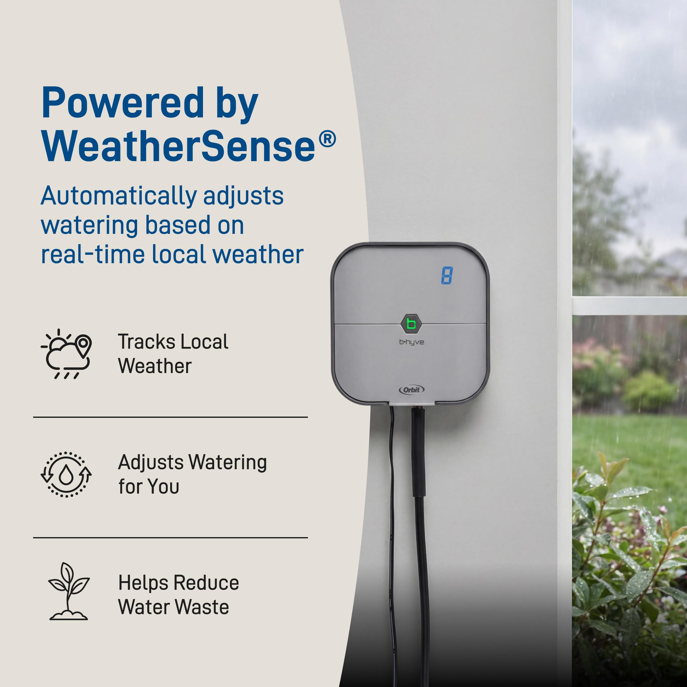 Orbit B-hyve indoor plant watering feature for automatic moisture management