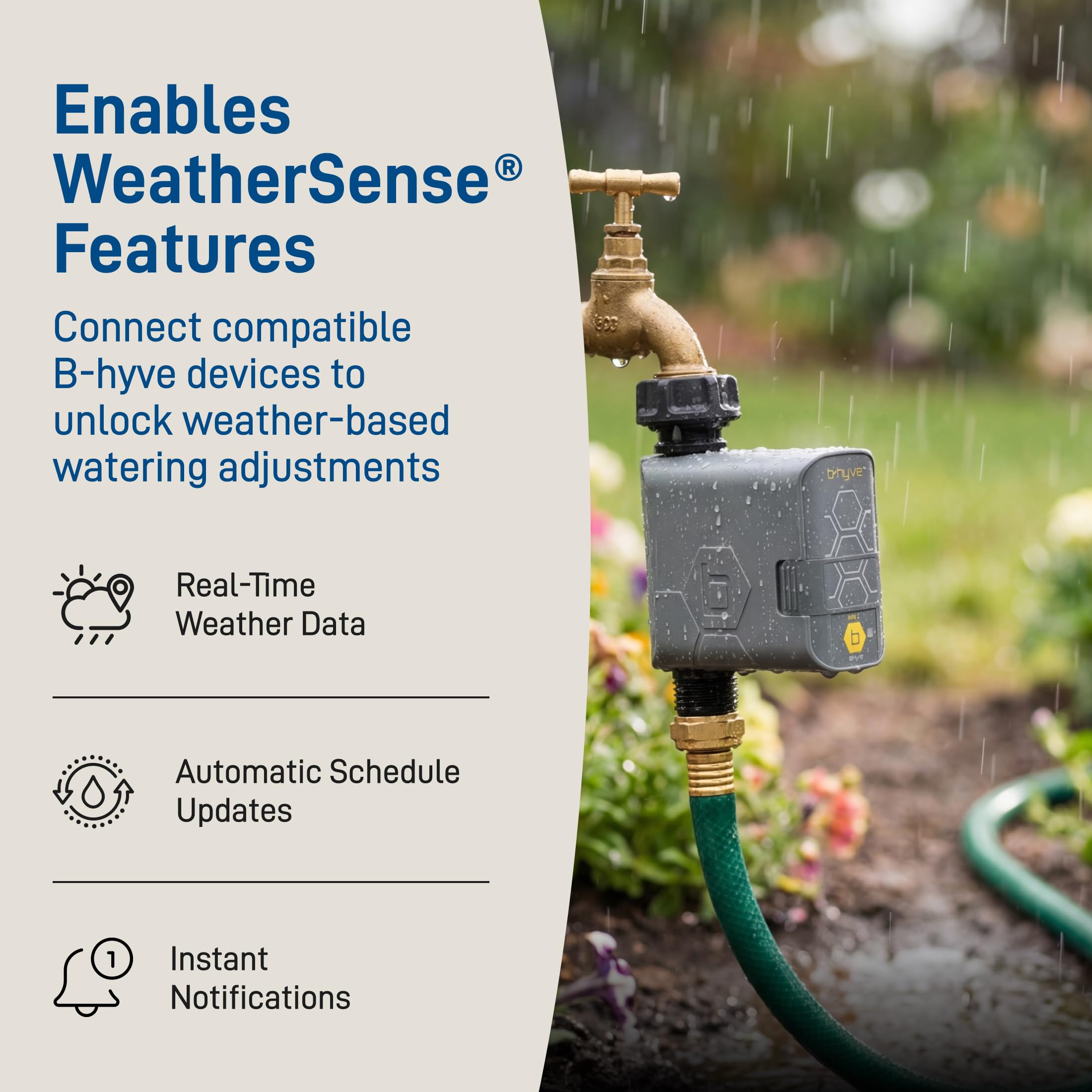 Orbit Smart Flood Sensor compatibility with Gen 2 Hub enables instant notifications.