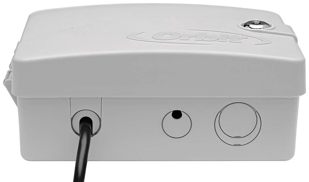 Orbit B-hyve WiFi-powered hose controller in use enables remote watering from anywhere