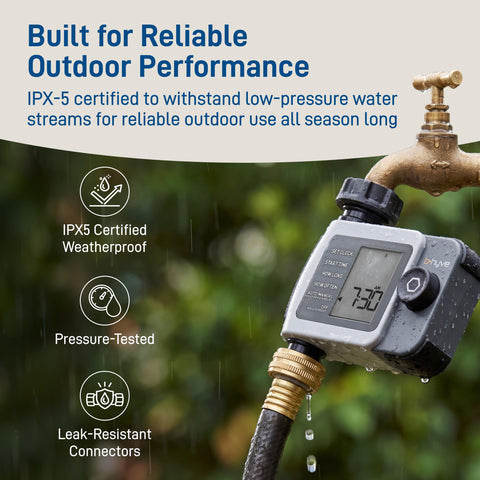Orbit B-hyve XD WaterSense-certified icon indicating efficient watering.