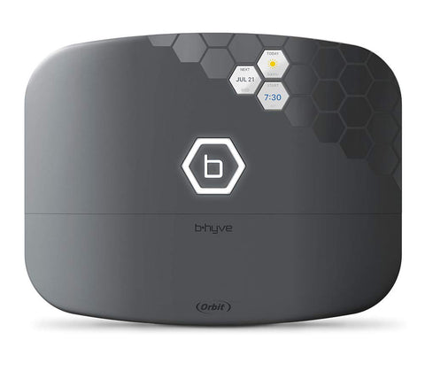 Orbit B-hyve XR 16-zone app control screen demonstrating scheduling from mobile