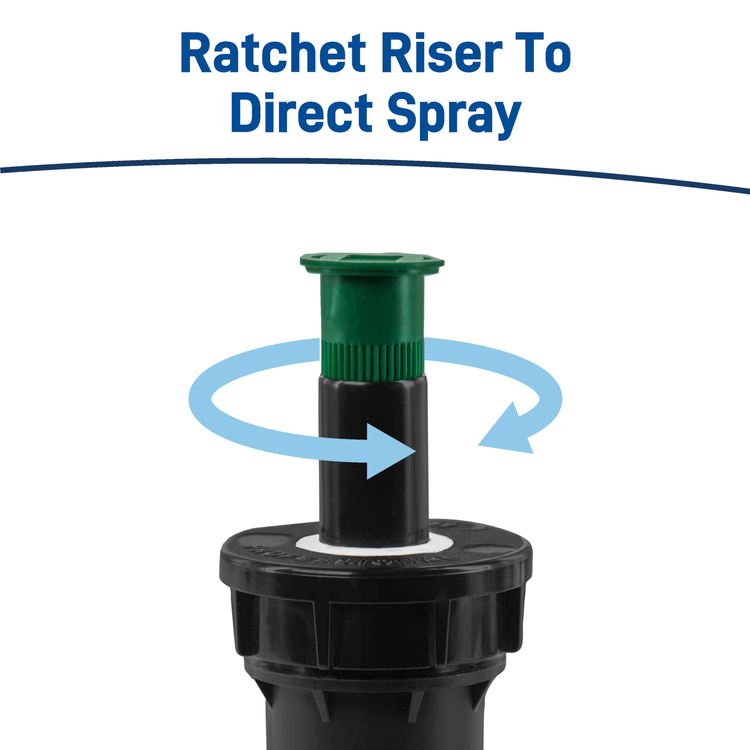 Orbit bottom silt trap integrated for debris protection during watering cycles.