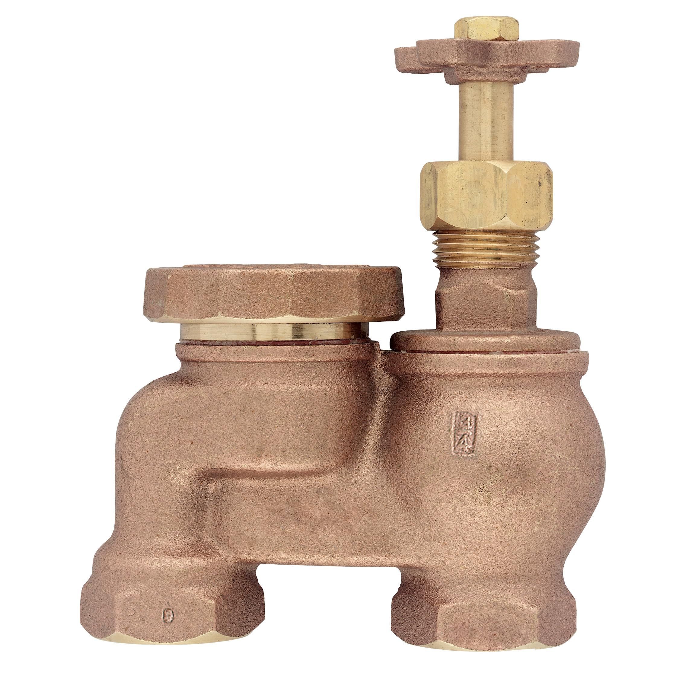 Orbit brass anti-siphon valve for outdoor irrigation prevents backflow into culinary systems.