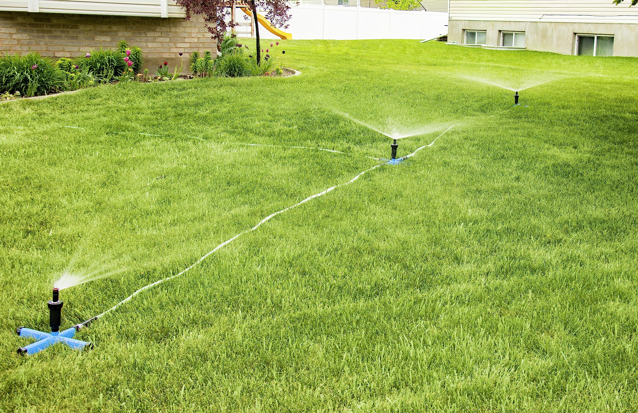 Orbit cross-design allows multi-outlet watering flexibility.