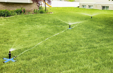 Orbit cross-design allows multi-outlet watering flexibility.