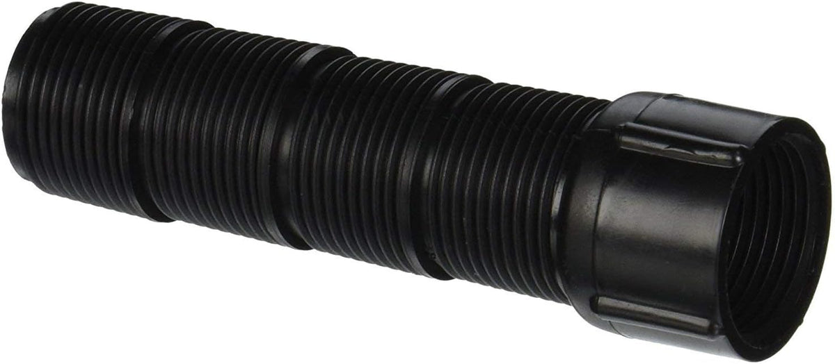 Orbit cut-off riser extension for flexible irrigation connections and adjustable sprinkler setup.