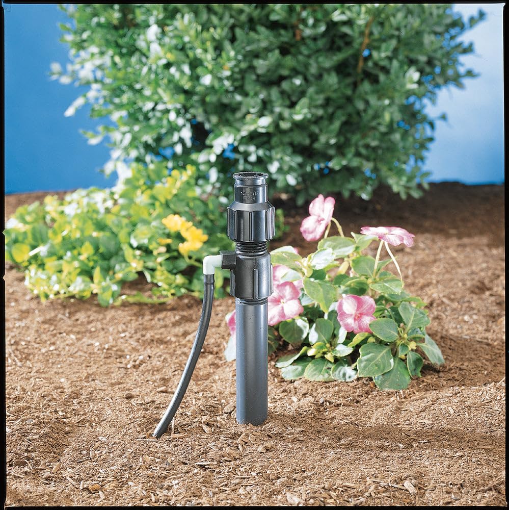 Orbit 5-pack drip manifold side angle shows multiple outlets for flexible irrigation setup