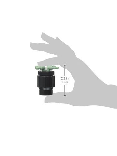 Orbit drip-manifold mounted garden scene conveys durable irrigation for thriving plants