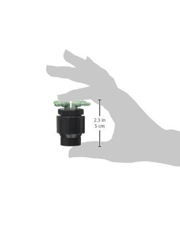 Orbit drip-manifold mounted garden scene conveys durable irrigation for thriving plants