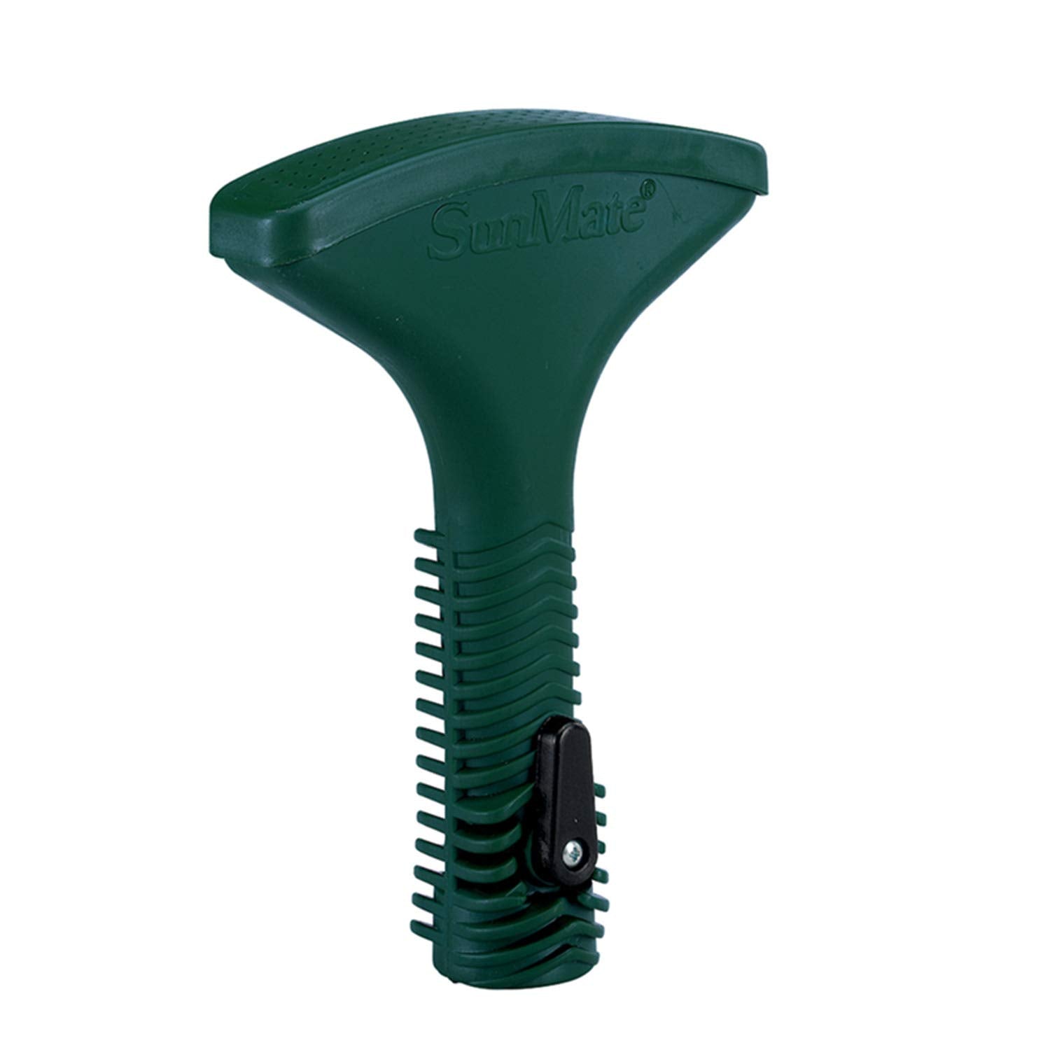 Orbit fan spray nozzle with spike enables hands-free, even watering for flowers and garden