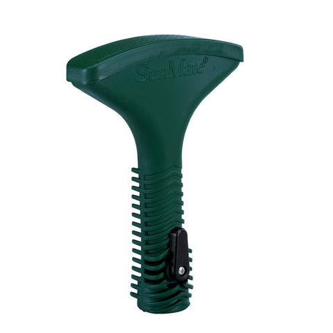 Orbit fan spray nozzle with spike enables hands-free, even watering for flowers and garden