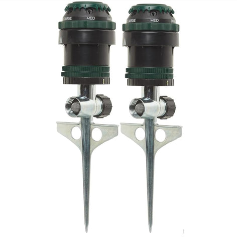 Orbit H2O-Six Gear Drive Sprinkler - easy out-of-box setup for fast watering
