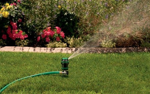 Orbit H2O-Six sprinkler with rotating head for effortless pattern changes