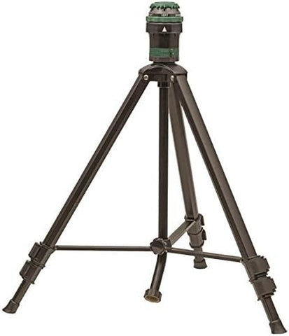 Orbit H2O-Six Gear Drive on tripod offers quiet operation and durable construction for seasons.