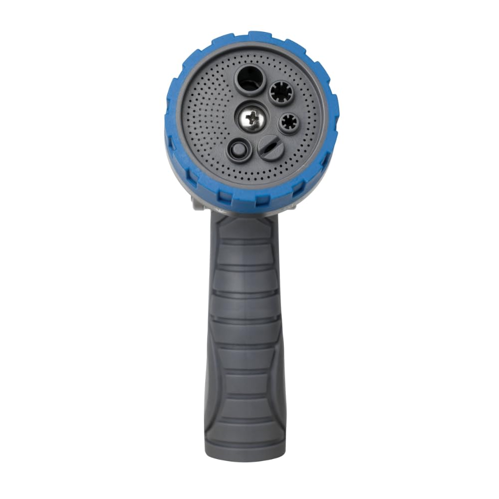 Orbit Heavy Duty 6-Pattern Nozzle pattern selector enables versatile watering options.