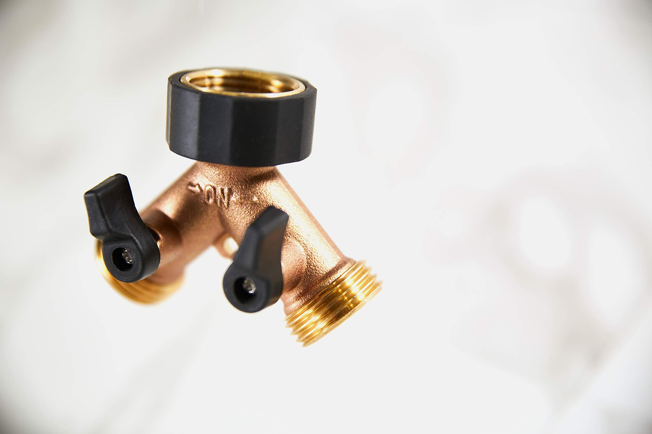 Orbit Heavy-Duty Brass construction resists rust and weather for outdoor use.