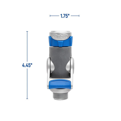 Orbit heavy-duty shut-off hose connector durable construction stands up to outdoor use