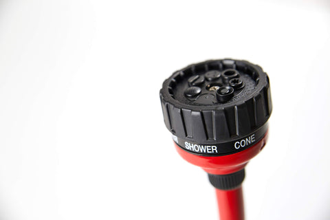 Orbit Pro Flo 14in wand used to rinse garden tools and surfaces.