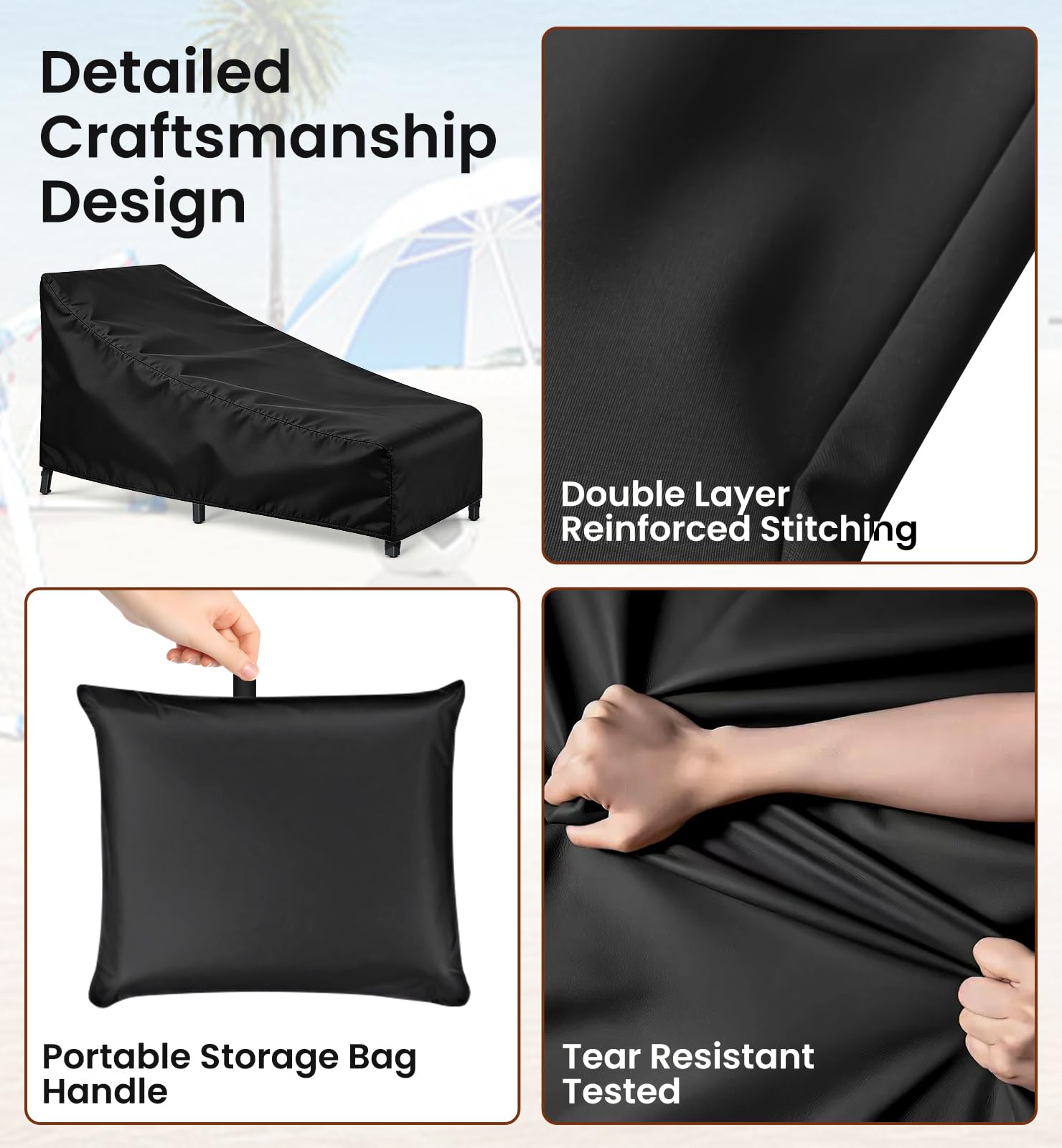 OrbitShell tear-resistant stitching highlighting durability for outdoor use.