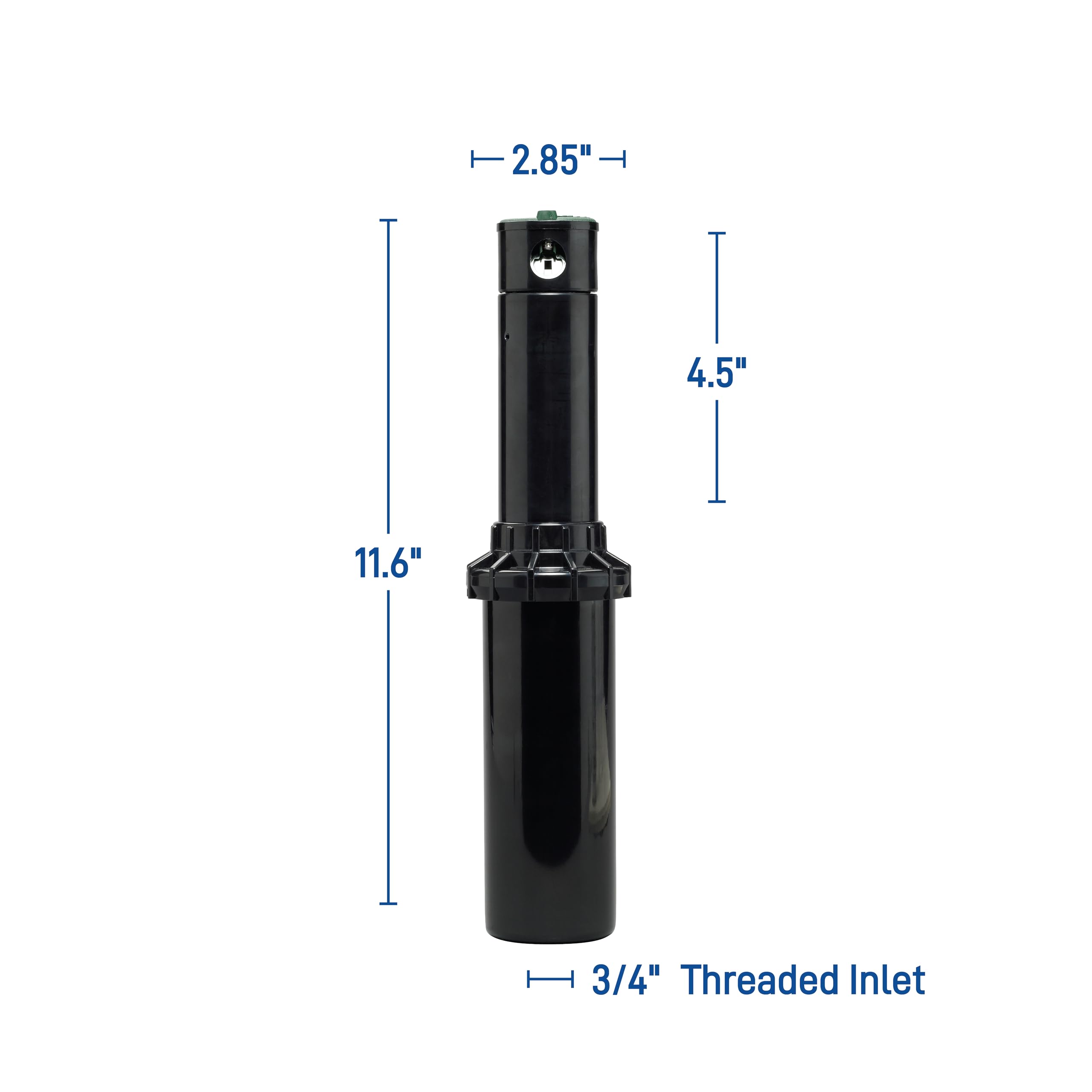 Orbit Voyager II arc and radius adjustment control highlights precise spray patterns.