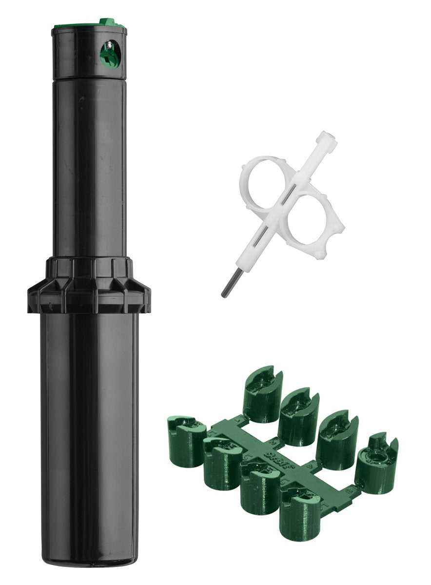 Orbit Voyager II rotor assembly demonstrates gear-drive durability for even lawn irrigation.