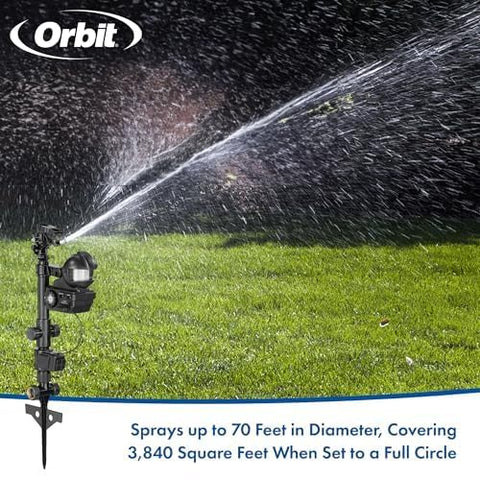 Orbit Yard Enforcer combines deterrent ability with convenient watering in one device.