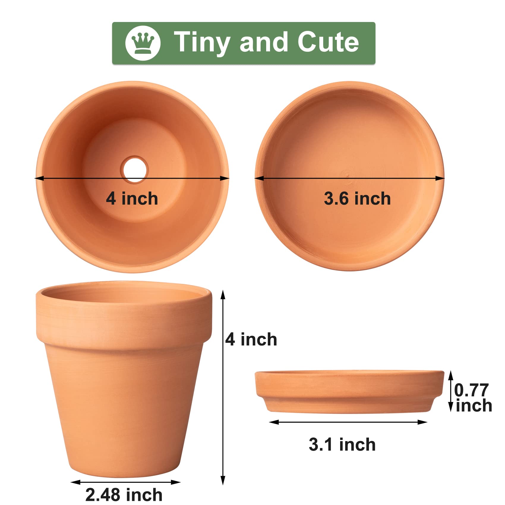 Orceler terracotta pot with drainage hole enabling healthy soil airflow for succulents.