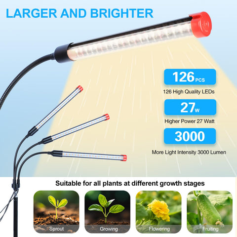 Orchbloom 3000K/5000K/660nm LEDs for balanced warmth and growth.