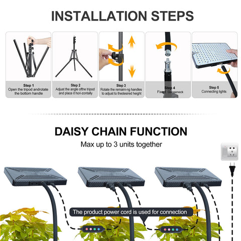 Orchbloom 360° gooseneck allows precise lighting positioning.