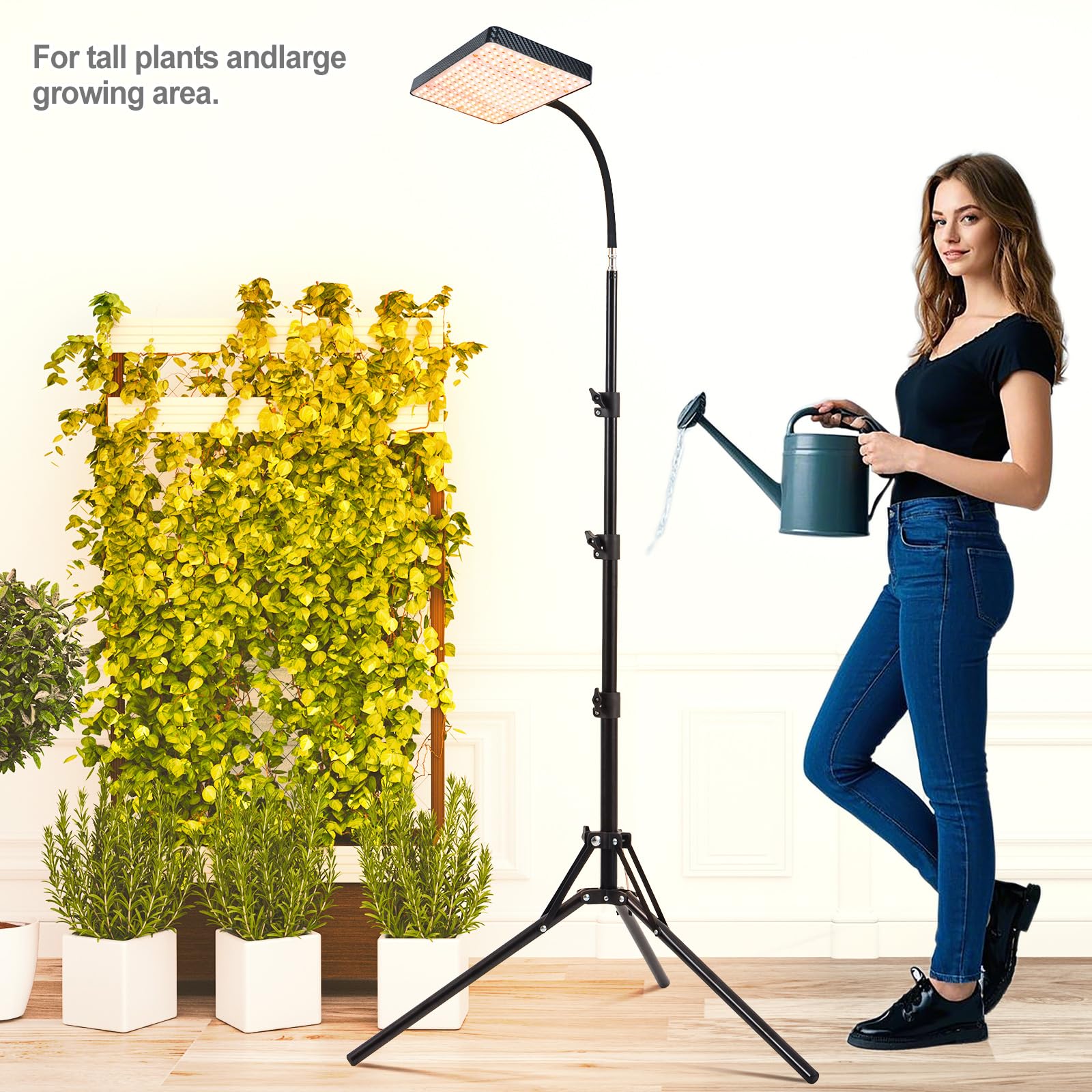Orchbloom full-spectrum LEDs emulate daylight for healthy indoor plants.