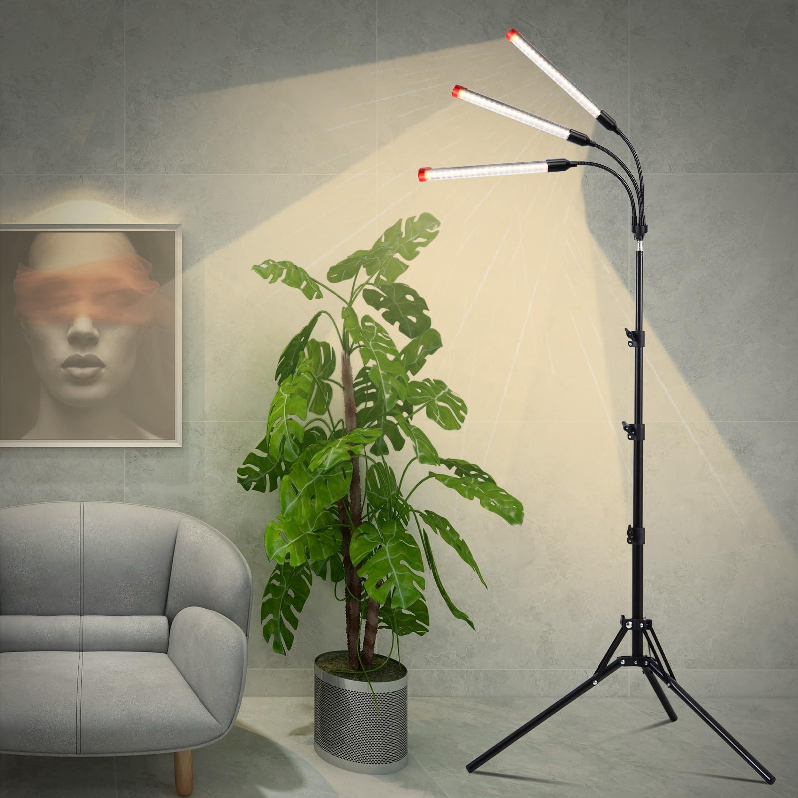 Orchbloom full-spectrum LED supports healthy photosynthesis for indoor plants.