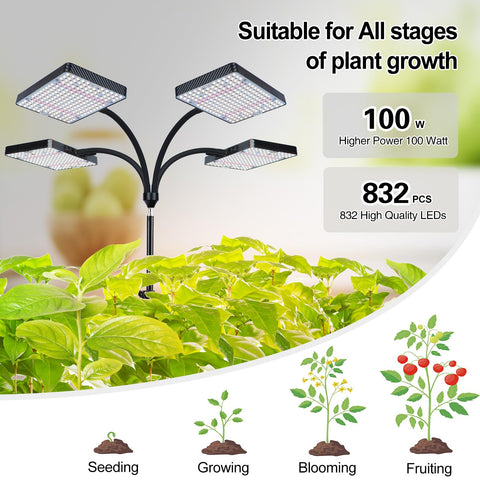 Orchbloom 360-gooseneck provides flexible position for precise lighting