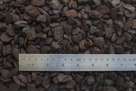 Orchiata orchid bark chips close-up featuring breathable surface for root anchorage