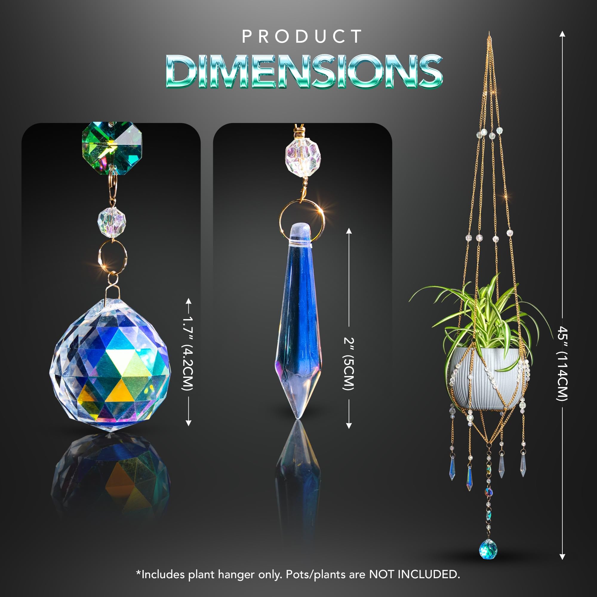 ORCHID AURA glass crystal ball sun catcher sparkles in bright windows.
