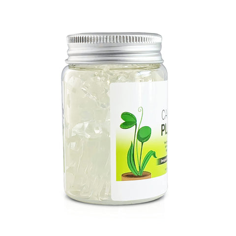 Orchid Gene 2.5 oz jar lasts weeks for regular feeding.