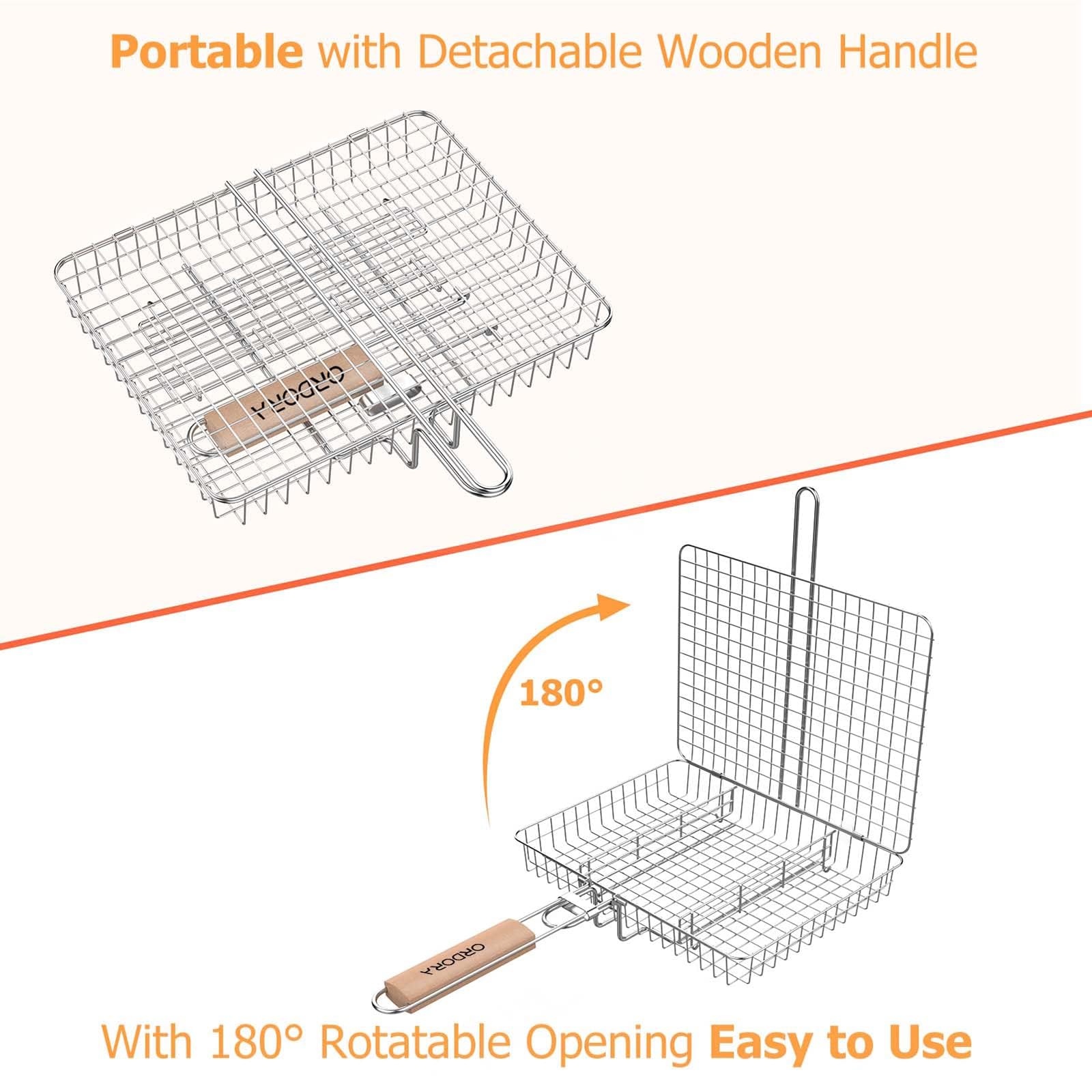 ORDORA detachable handle for easy transport and flipping